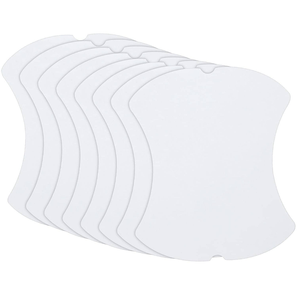 Set of white car door handle cup protector films, shaped covers