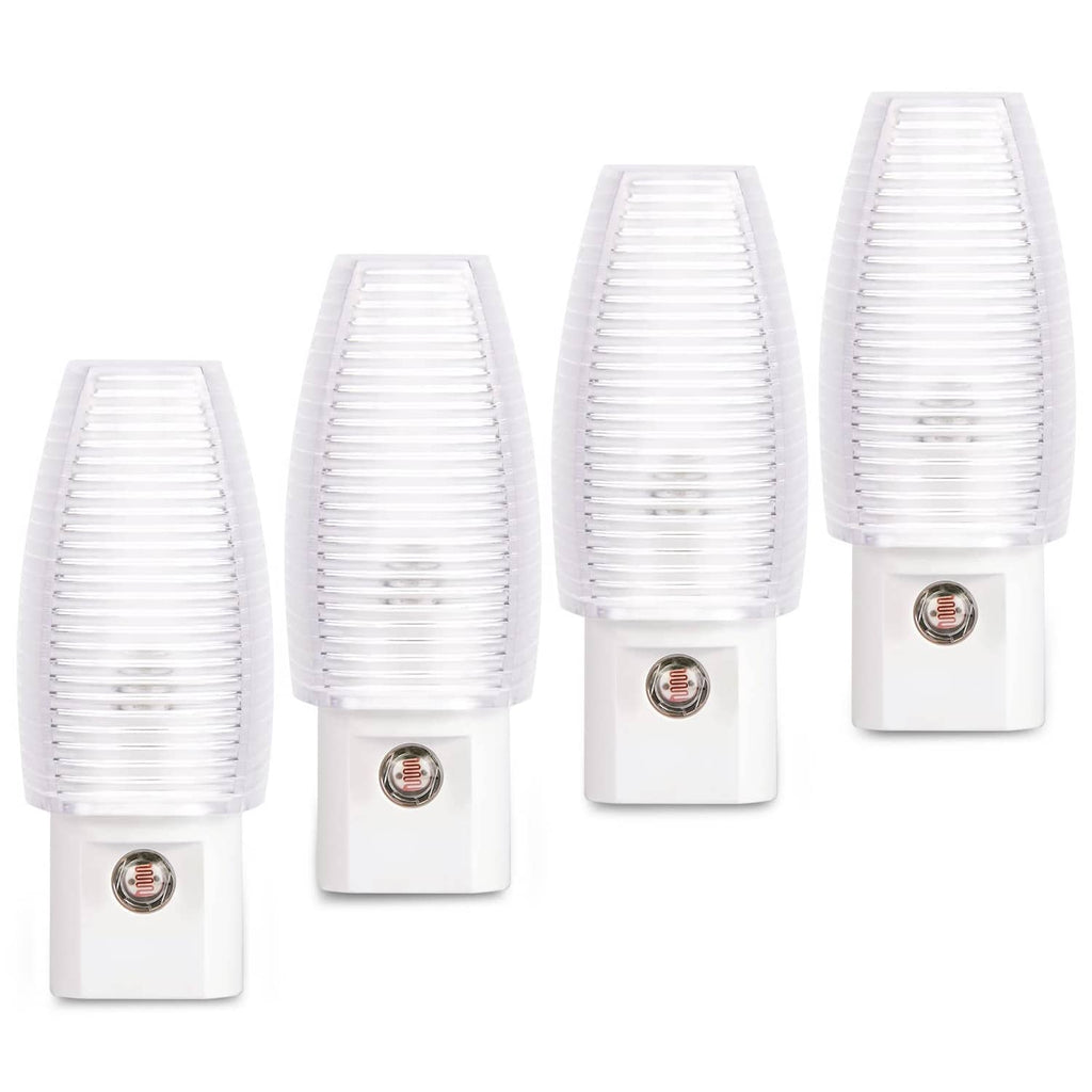 Emotionlite plug-in LED night light with warm white translucent lamp head, set of 4