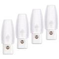 Emotionlite plug-in LED night light with warm white translucent lamp head, set of 4