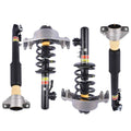Front and rear electronic shock strut assemblies set with coil springs and mounts