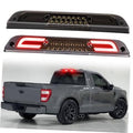 Smoke-lens LED third brake light with central LED bar and black housing