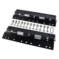 RV jack mount extension brackets set with black steel plates, pivot arms, and screws