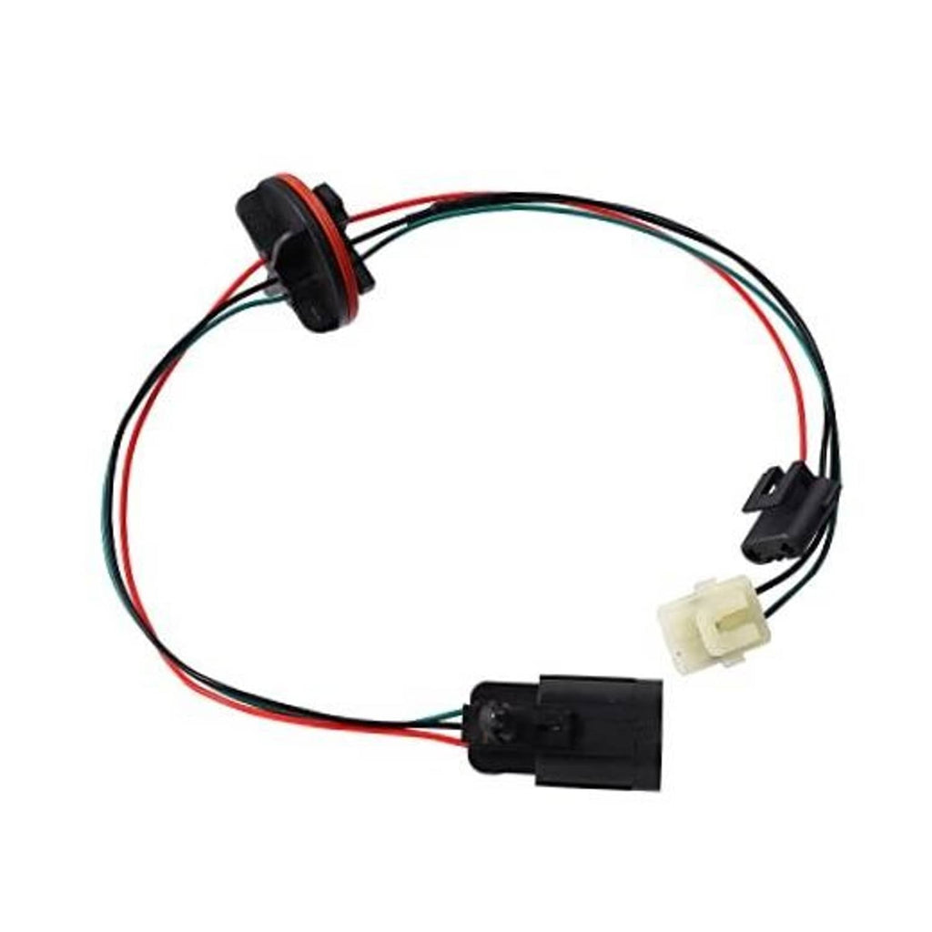 Headlight wiring harness with red/green/black wires and plug connectors