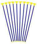 Blue and yellow suction cup archery arrows, 16-pack replacement set