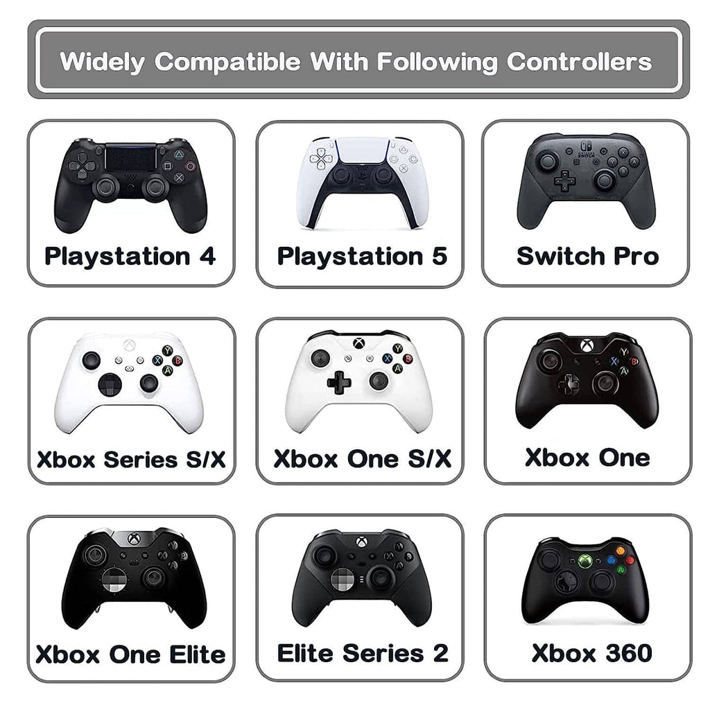 Aim assist thumbstick rings compatibility icons for game controllers