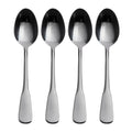 Oneida Colonial Boston teaspoons set of 4, polished silver oval bowls and long handles