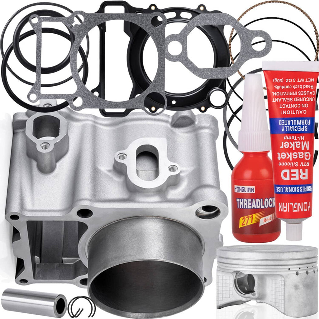 Cylinder crankcase kit with piston cylinder liner and gasket seals