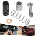 Floor jack pump piston kit: black housing, spring, metal cylinder, plunger seal