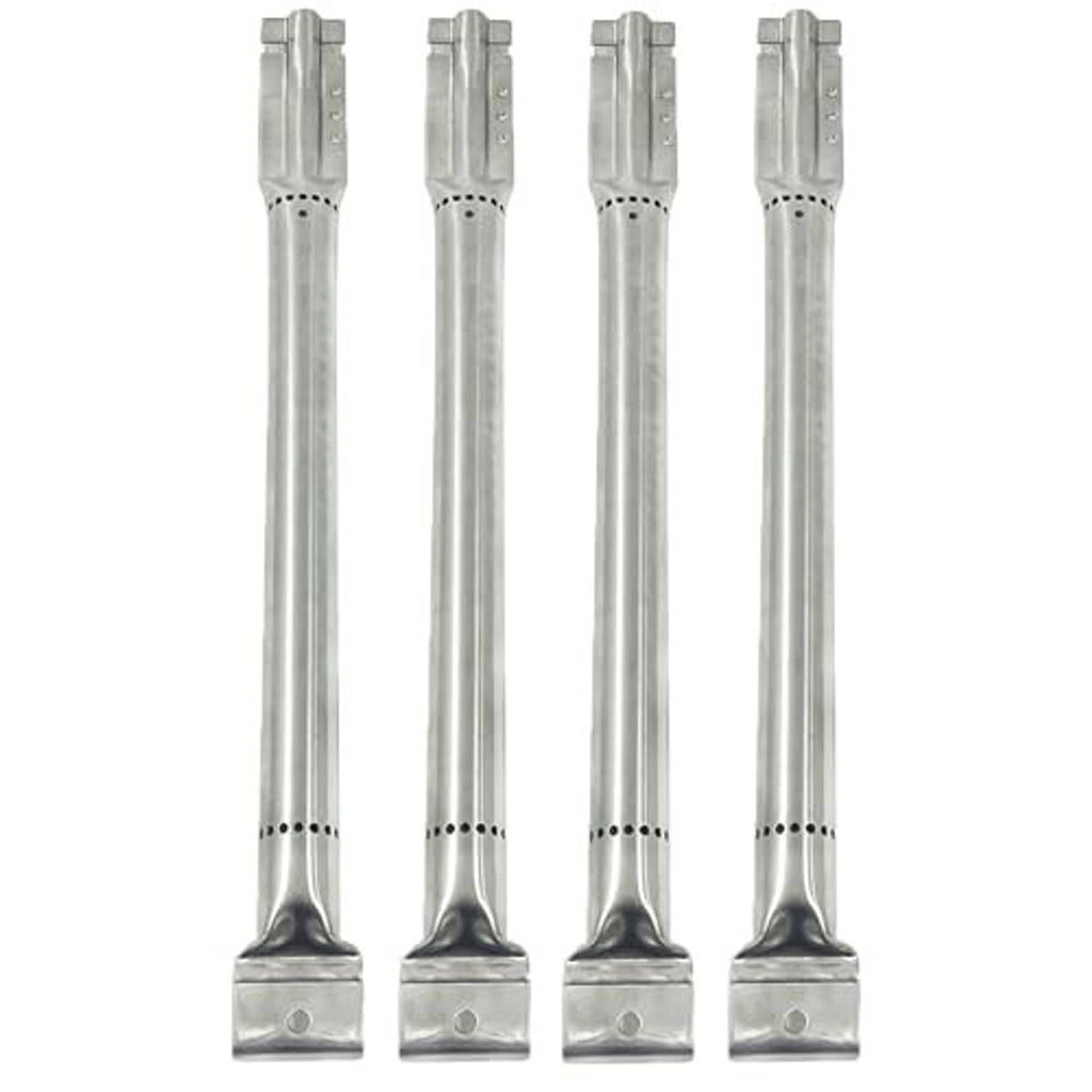 Stainless steel burner tubes, four-pack with mounting bases for gas grills