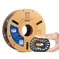 Black Flex TPU 95A 3D printer filament spool with label and visible wound filament