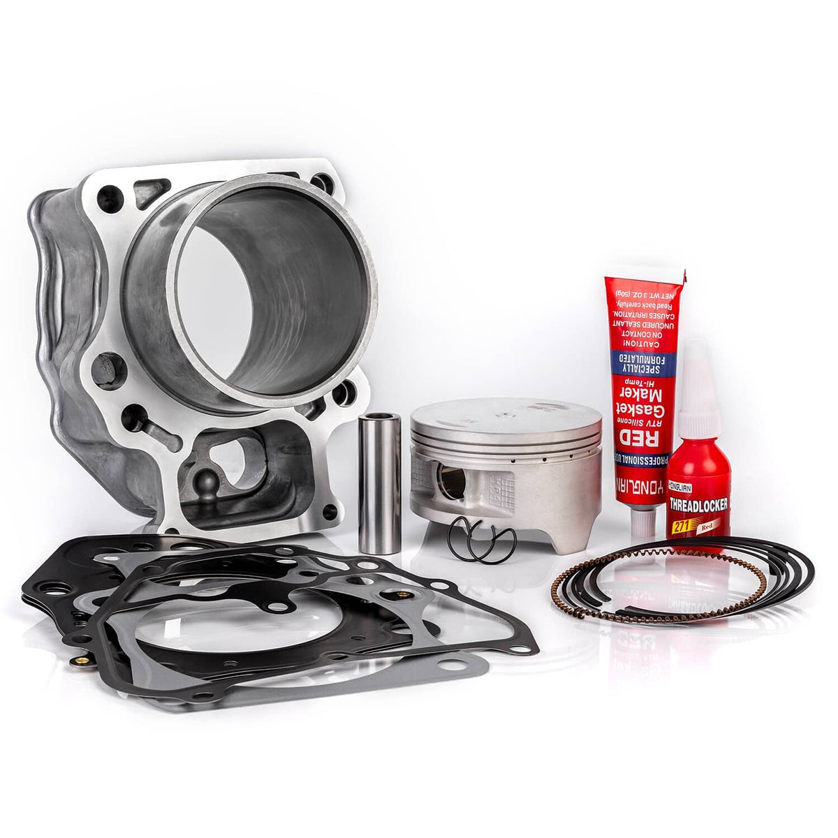 Engine rebuild kit set: cylinder, piston, rings, gaskets and assembly parts