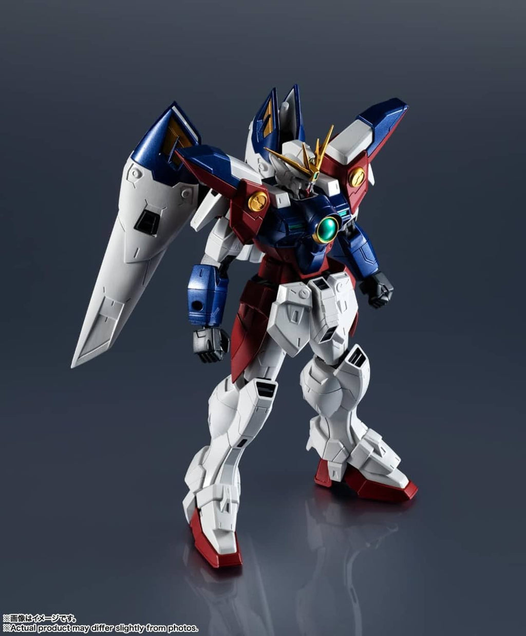 TAMASHII NATIONS Gundam action figure dynamic stance with large wing blades