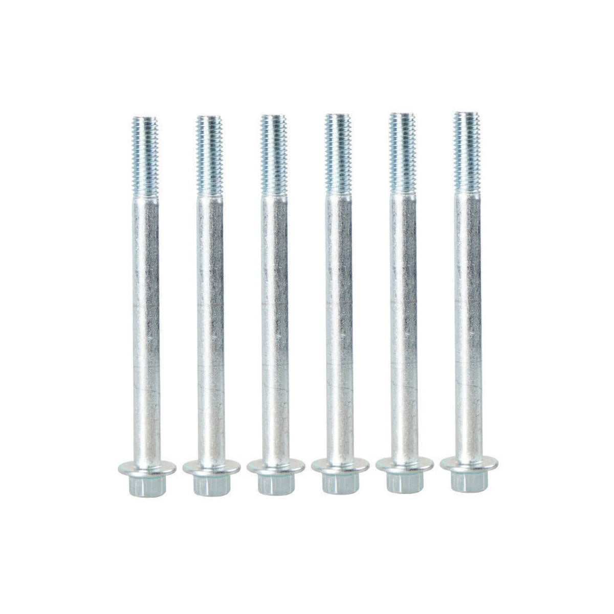 Set of zinc-plated bolts with flat heads for water pump spacer installation