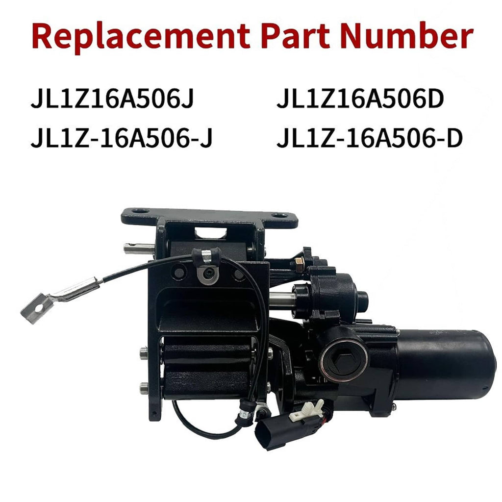 Power running board motor replacement assembly, black actuator and bracket mount