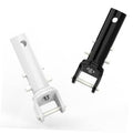 Pool vacuum replacement handle pair with swivel joints, white and black