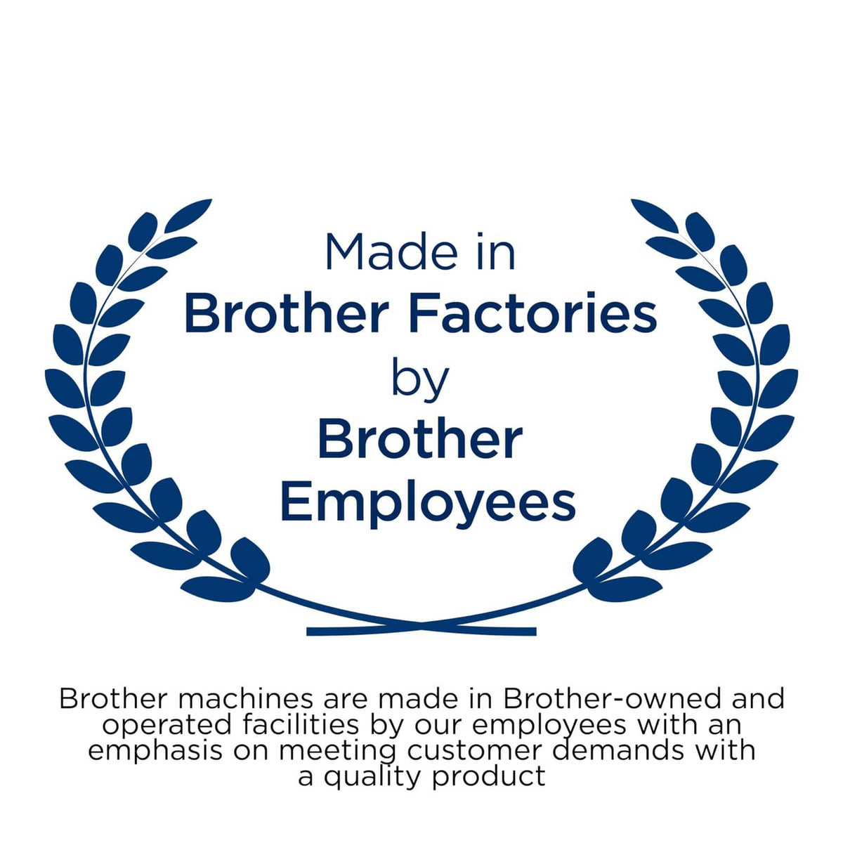 Made in Brother factories badge