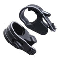Black throttle assist cruise control grips, 2-piece set, with mounting tabs and lever.