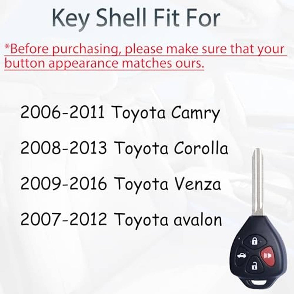Black key fob shell with metal key blade, unprogrammed key blank style
