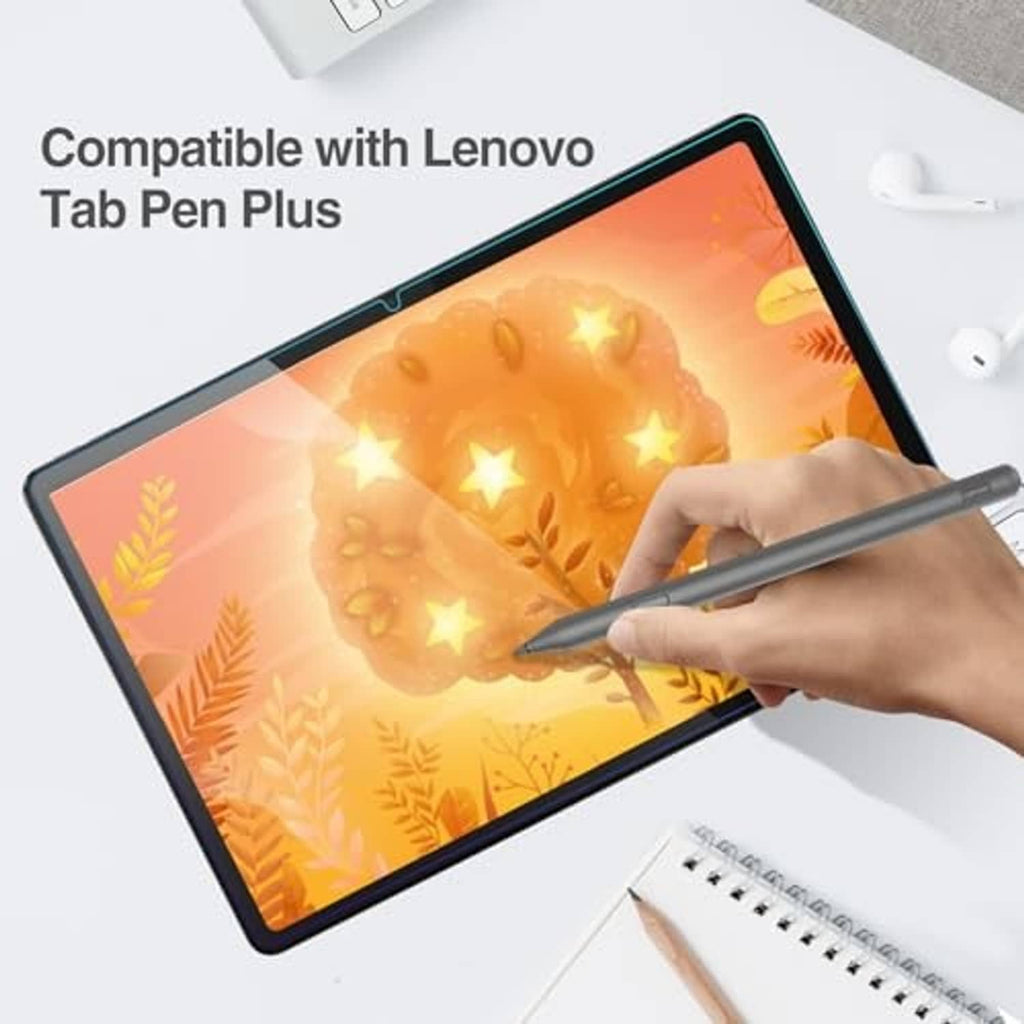 Clear tempered glass tablet screen protector compatible with Lenovo Tab Pen Plus