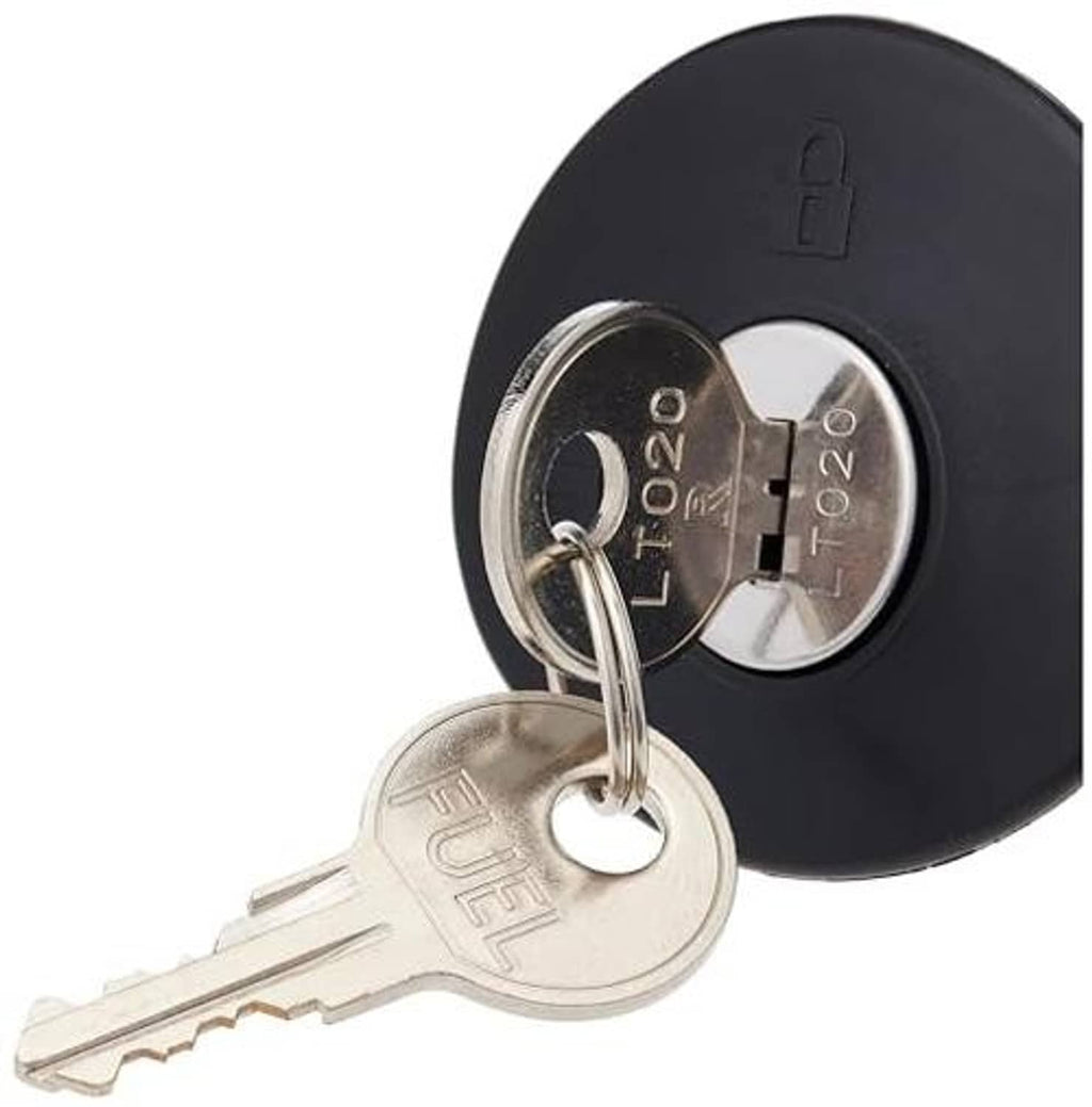 Black lock cylinder with keys and metal key-code plate