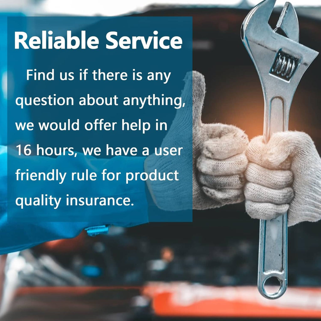 Boat fuel pump service support with wrench in gloved hands