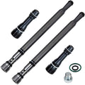 Diesel oil stand pipe dummy plug set with two gray/black stand pipes, fittings and O-ring