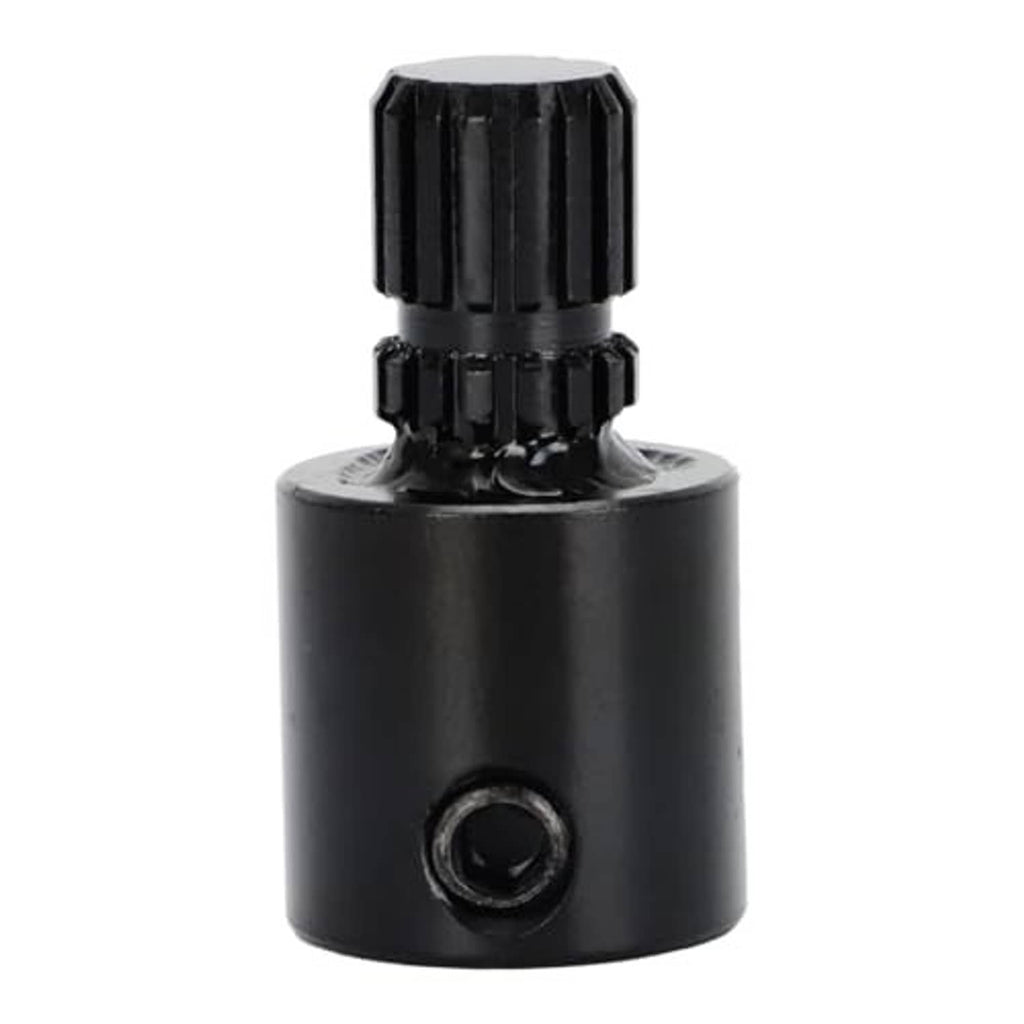Black window crank shaft extension, cylindrical body with knurled crank end