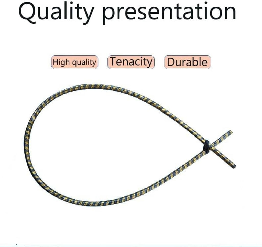 Braided 108 cm drive shaft cable with end connector fitting and long loop