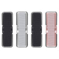Set of 4 phone straps with elastic finger grips in black, white, and pink colors