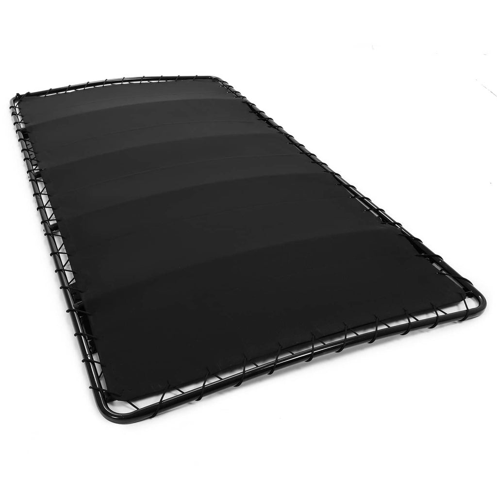 Black golf cart roof sun top with metal frame, 85-inch style