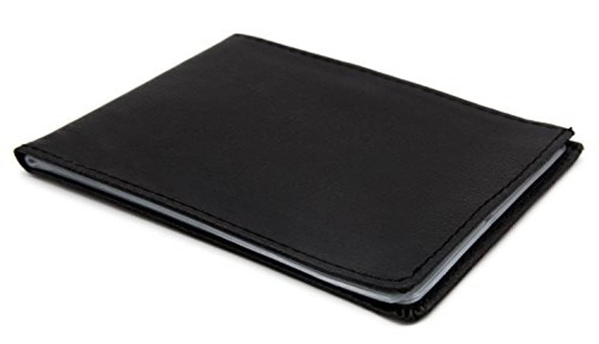 Ai-dee RFID-blocking leather wallet, closed black leather card holder