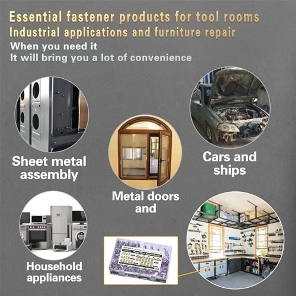 Rivet nut tool kit for sheet metal, doors, appliances, and car parts