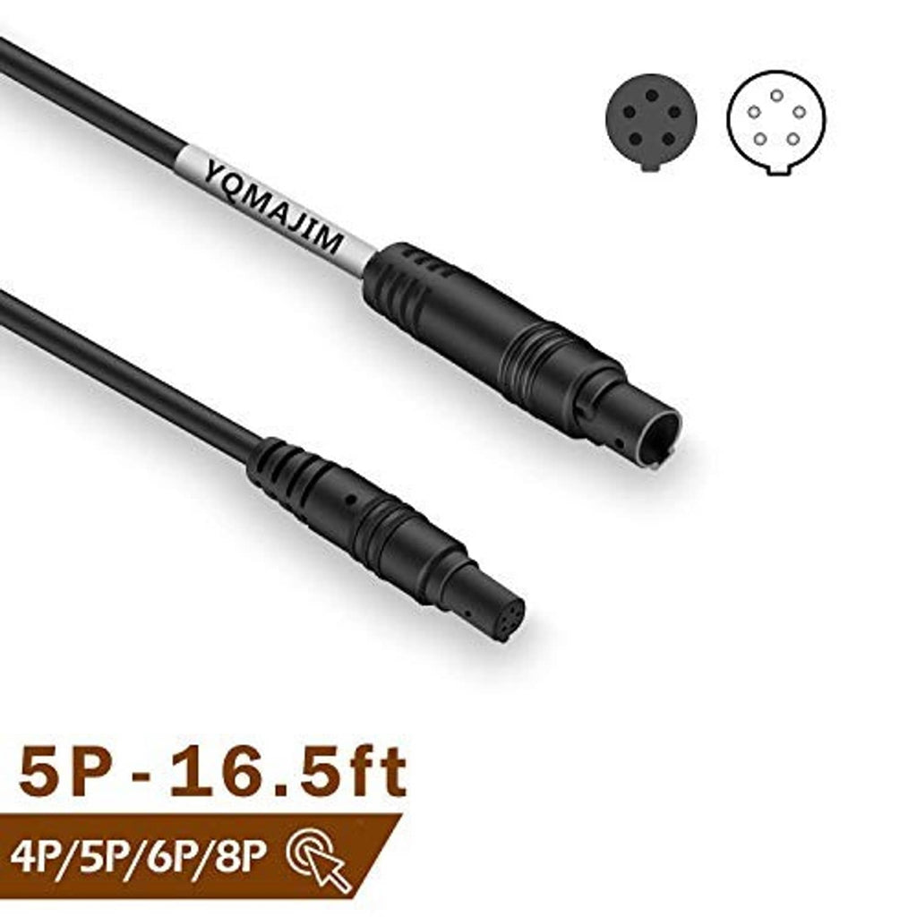 Black Yqmajim-branded dash cam rear camera extension cable with two plug ends