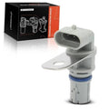 Engine crankshaft position sensor with gray connector and mounting bracket