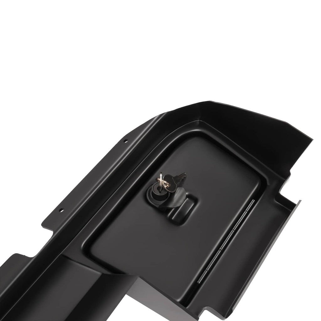Matte black dash cover top tray with key switch cylinder and raised trim edges