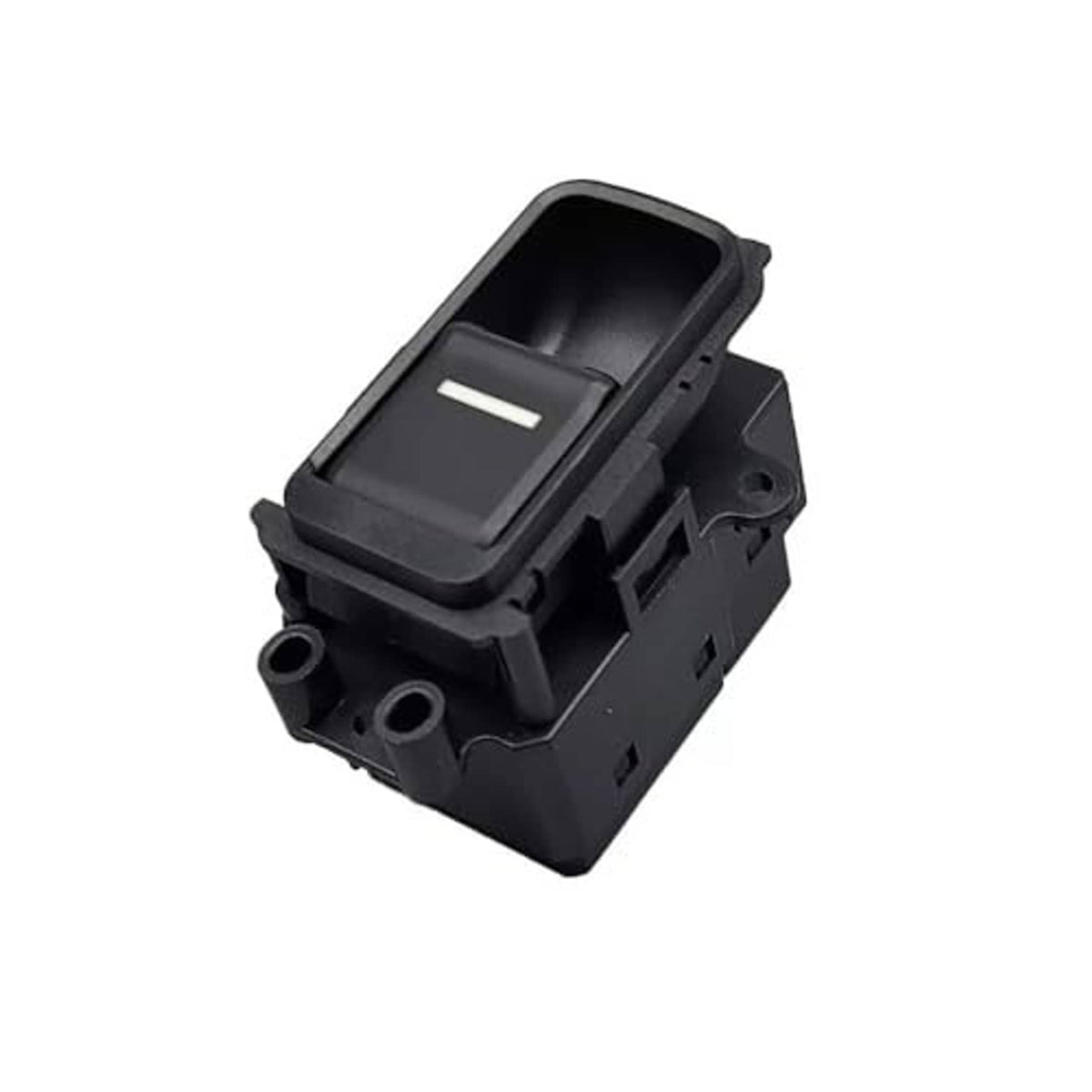 Power window switch module with top window button cover and base housing