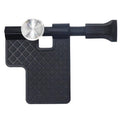Black pivot pin install tool with silver metal plunger and textured grip pad.