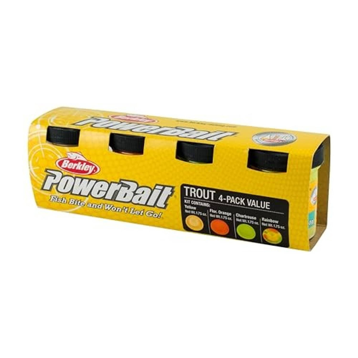 Berkley Powerbait Trout 4-pack value kit with moldable floating bait