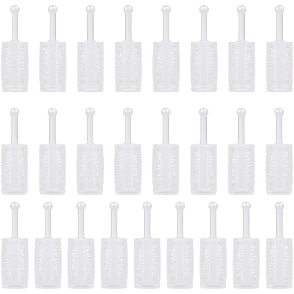 40-pack nylon mesh paint strainers with white plastic caps