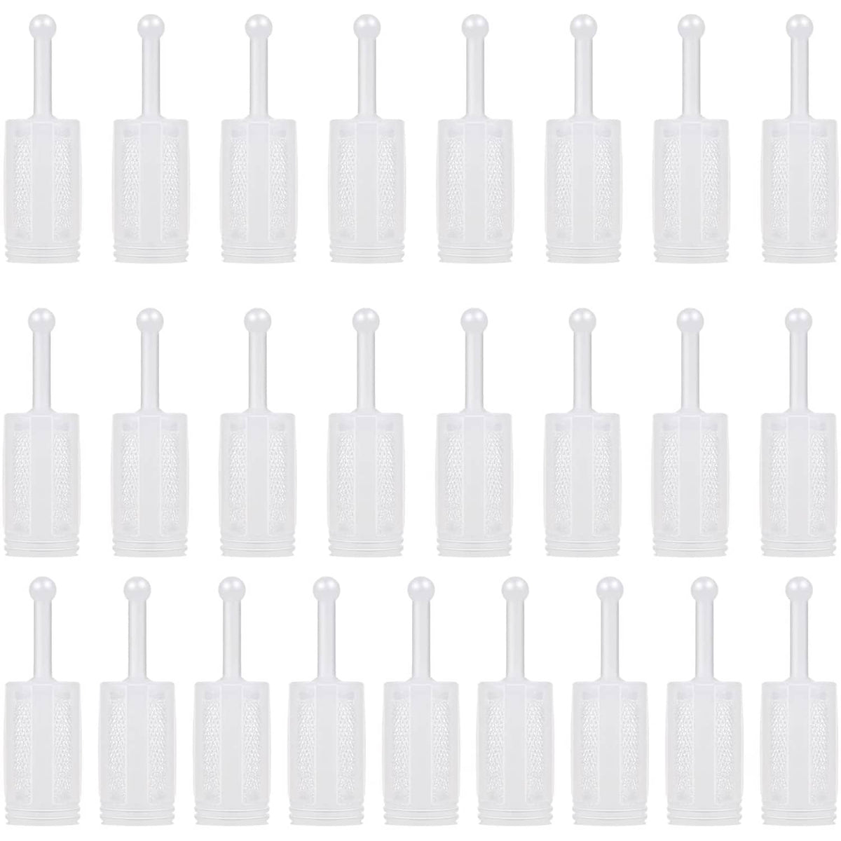 40-pack nylon mesh paint strainers with white plastic caps