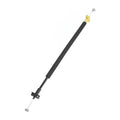 Front door lock cable with black shaft and yellow clip ends