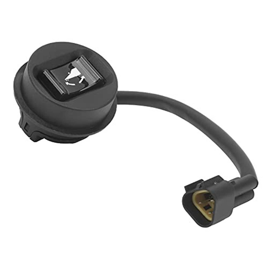 3-pin trim tilt switch with black round button housing and molded cable connector