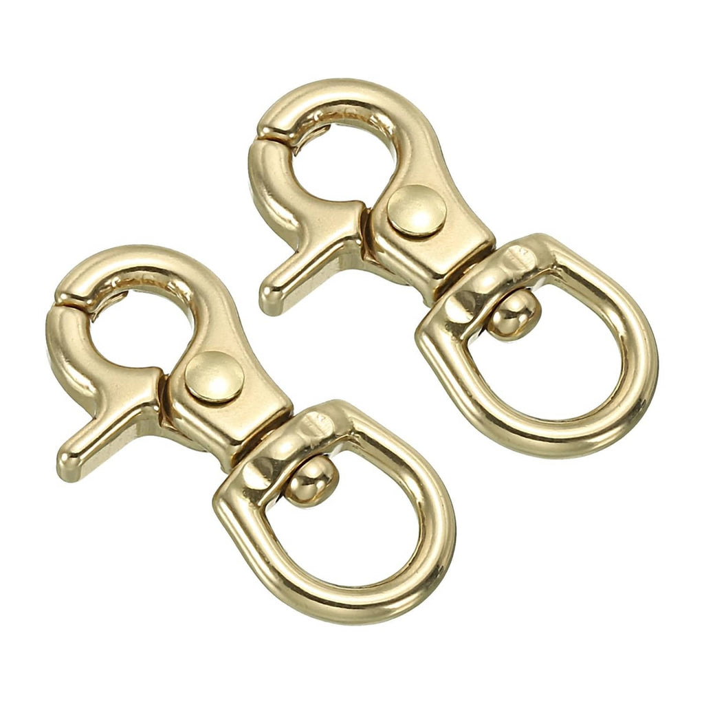 Brass lobster clasp keychain, swivel trigger and oval spring lock