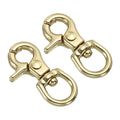 Brass lobster clasp keychain, swivel trigger and oval spring lock