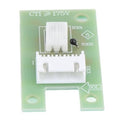 Green dehumidifier humidity sensor circuit board with white connector and pin components