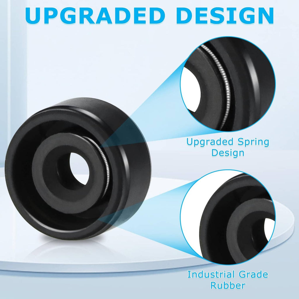 Black diverter valve seal gasket with center hole, rubber ring detail