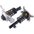 Front shock strut assembly set with electric damper, coil springs and metal mounts