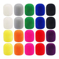 Foam microphone windscreen covers, assorted colors set of 20