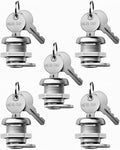 Truck toolbox lock cylinder replacement with five CH-50 keys, keyed alike