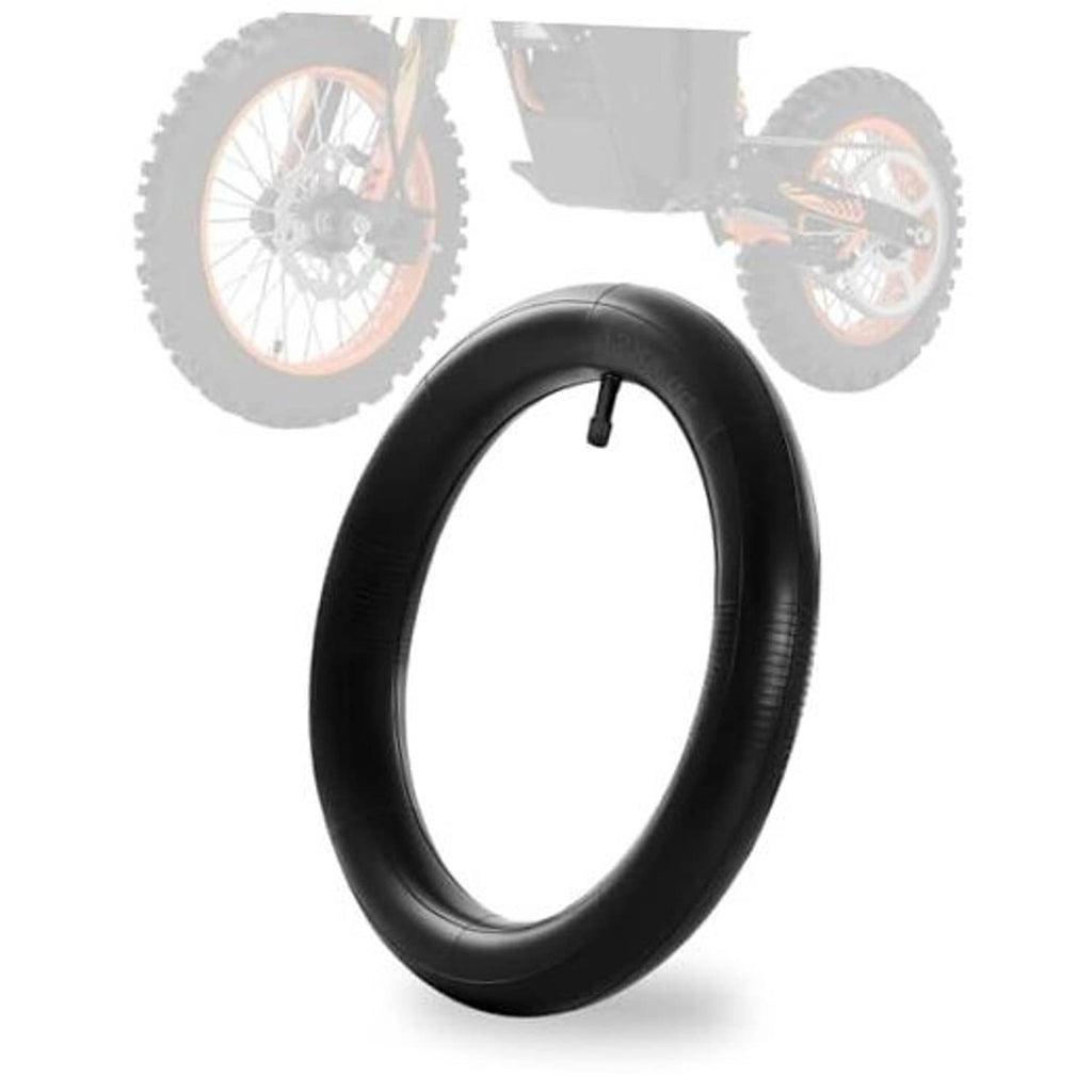Black inner tube ring with valve stem for rear tires, compact product view.